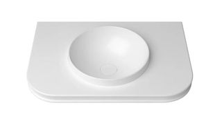 Havana English Edge 750x500x50 Matte White with Round Basin Top