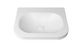 Havana English Edge 600x500x50 Matte White with Soft Square Basin Top