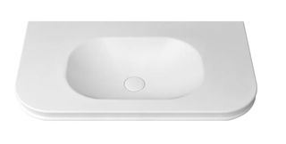 Havana English Edge 900x500x50 Matte White with Soft Square Basin Top