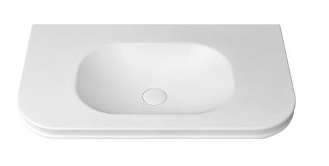 Havana English Edge 900x500x50 Matte White with Soft Square Basin Top