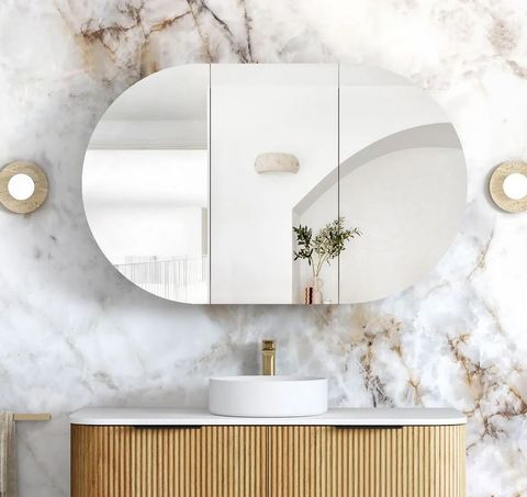 Bondi 1200x750 Woodland Oak Shaving Cabinet