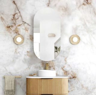 Noosa 900x450 Woodland Oak Shaving Cabinet