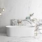 Attica Bondi 1700 Matte White Bath with Overflow