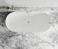 Attica Bondi 1700 Matte White Bath with Overflow