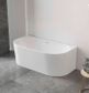 Attica Noosa 1500 Gloss White BTW Multi-fit Bath with Overflow