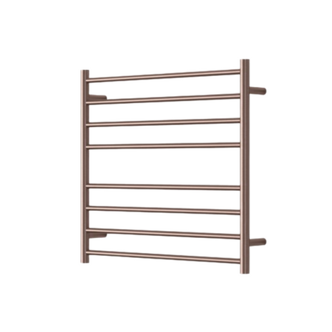 MIRAGE 8 BAR WIDE HEATED TOWEL RAIL 750MM X 700MM DUSK