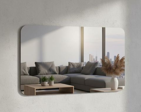 1500x900 Rounded Rectangular Mirror P/E