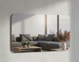 1800x900 Rounded Rectangular Mirror P/E