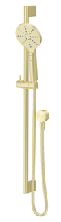 Mica French Gold Shower Head on Rail Round