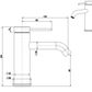 Mica Dusk Bronze Basin Mixer  Curved Spout