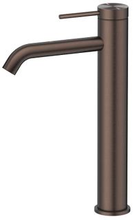 Mica Dusk Bronze TALL Basin Mixer  Curved Spout