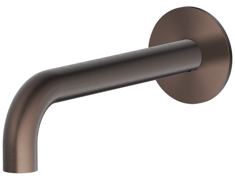 Mica Dusk Bronze Bath/Basin Spout Curved 160mm