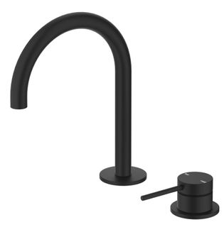 Mica Black Gooseneck Basin Hob Spout & Mixer