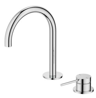 Mica Chrome Gooseneck Basin Hob Spout & Mixer