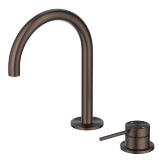 Mica Dusk Bronze Gooseneck Basin Hob Spout & Mixer