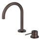Mica Dusk Bronze Gooseneck Basin Hob Spout & Mixer