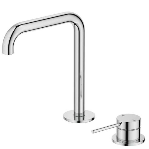 Mica Chrome Soft Square Basin Hob Spout & Mixer