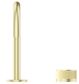 Mica French Gold Fluted Gooseneck Basin Hob Spout & Mixer
