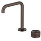 Mica Dusk Bronze Fluted Soft Square Basin Hob Spout & Mixer
