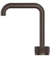 Mica Dusk Bronze Fluted Soft Square Basin Hob Spout & Mixer