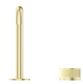 Mica French Gold Fluted Soft Square Basin Hob Spout & Mixer