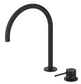 Mica Black Tall Gooseneck Hob Spout & Mixer