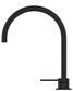 Mica Black Tall Gooseneck Hob Spout & Mixer