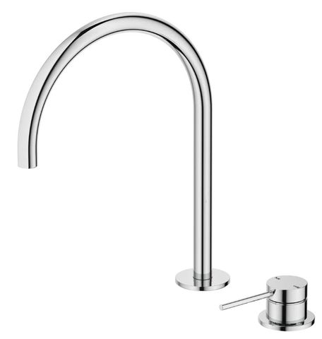 Mica Chrome Tall Gooseneck Hob Spout & Mixer