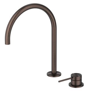 Mica Dusk Bronze Tall Gooseneck Hob Spout & Mixer
