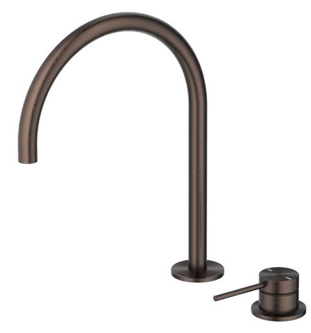 Mica Dusk Bronze Tall Gooseneck Hob Spout & Mixer