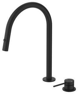 Mica Black PO Kitchen Hob Spout & Mixer