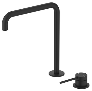 Mica Black  Tall Soft Square Hob Spout & Mixer