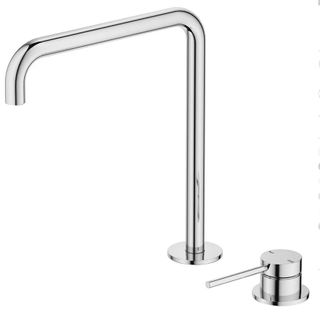 Mica Chrome Tall Soft Square Hob Spout & Mixer
