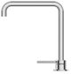 Mica Chrome Tall Soft Square Hob Spout & Mixer