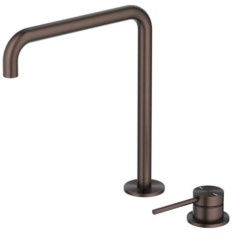 Mica Dusk Bronze Tall Soft Square Hob Spout & Mixer