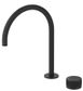 Mica Black Fluted Tall Gooseneck Hob Spout & Mixer