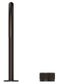 Mica Dusk Bronze Fluted Tall Gooseneck Hob Spout & Mixer