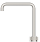 Mica Brushed Nickel Fluted Tall Soft Square Hob Spout & Mixer