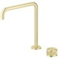 Mica French Gold Fluted Tall Soft Square Hob Spout & Mixer