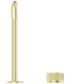 Mica French Gold Fluted Tall Soft Square Hob Spout & Mixer