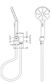 Mica Dusk Bronze Wide Hand Shower On Wall Bracket