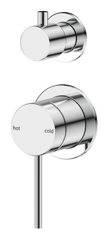 Mica Chrome Shower Mixer Diverter - 2P - TRIM KIT