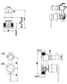 Mica Chrome Shower Mixer Diverter - 2P - TRIM KIT