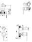 Mica French Gold Shower Mixer Diverter - 2P - TRIM KIT