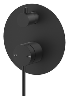 Mica Black Shower Mixer Diverter - 1P - TRIM KIT