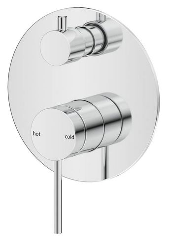 Mica Chrome Shower Mixer Diverter - 1P - TRIM KIT