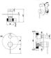 Mica French Gold Shower Mixer Diverter - 1P - TRIM KIT