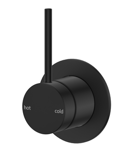 Mica Black Shower Mixer - Upwards Handle - TRIM KIT