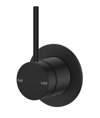 Mica Black Shower Mixer - Upwards Handle - TRIM KIT