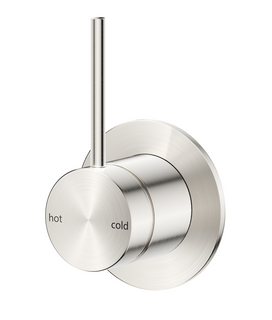 Mica Brushed Nickel Shower Mixer - Upwards Handle - TRIM KIT